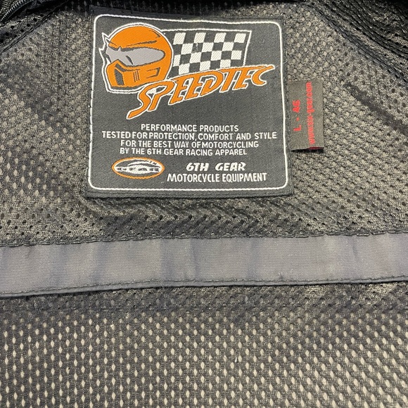 Speedtec 6th Gear Black Armour Motorcycle Jacket Size Large (46) - Picture 8 of 15
